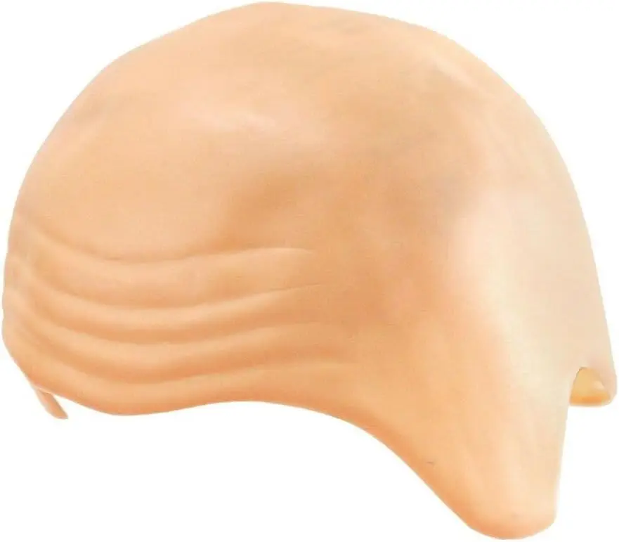 Thick Bald Yellow Skin Head Skull Fancy Dressing Wig Cap Cosplay Hat