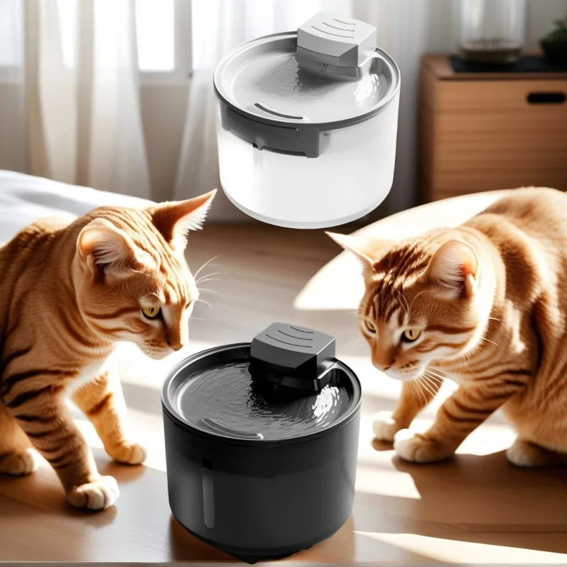 

2.3L Automatic Pet Water Fountain USB Powered Ultra Silent Circulating Cat Dog Drinking Dispenser