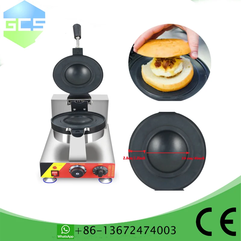 ホットジェラートパニーニプレスブリオッシュバーガー商業krapfenウォーマーアイスクリームパニーニドーナツドーナツパン機ufoハンバーガーメイク