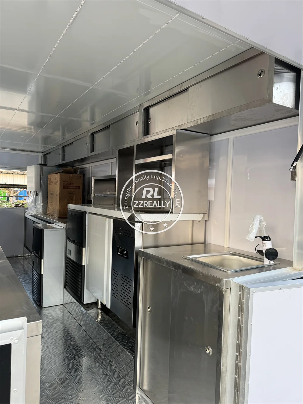 Carrinho de comida para caminhão de catering, cozinha móvel, totalmente equipado, carrinho de sorvete, concessão, caminhão de comida, reboque, cachorro-quente, quiosque de lanche