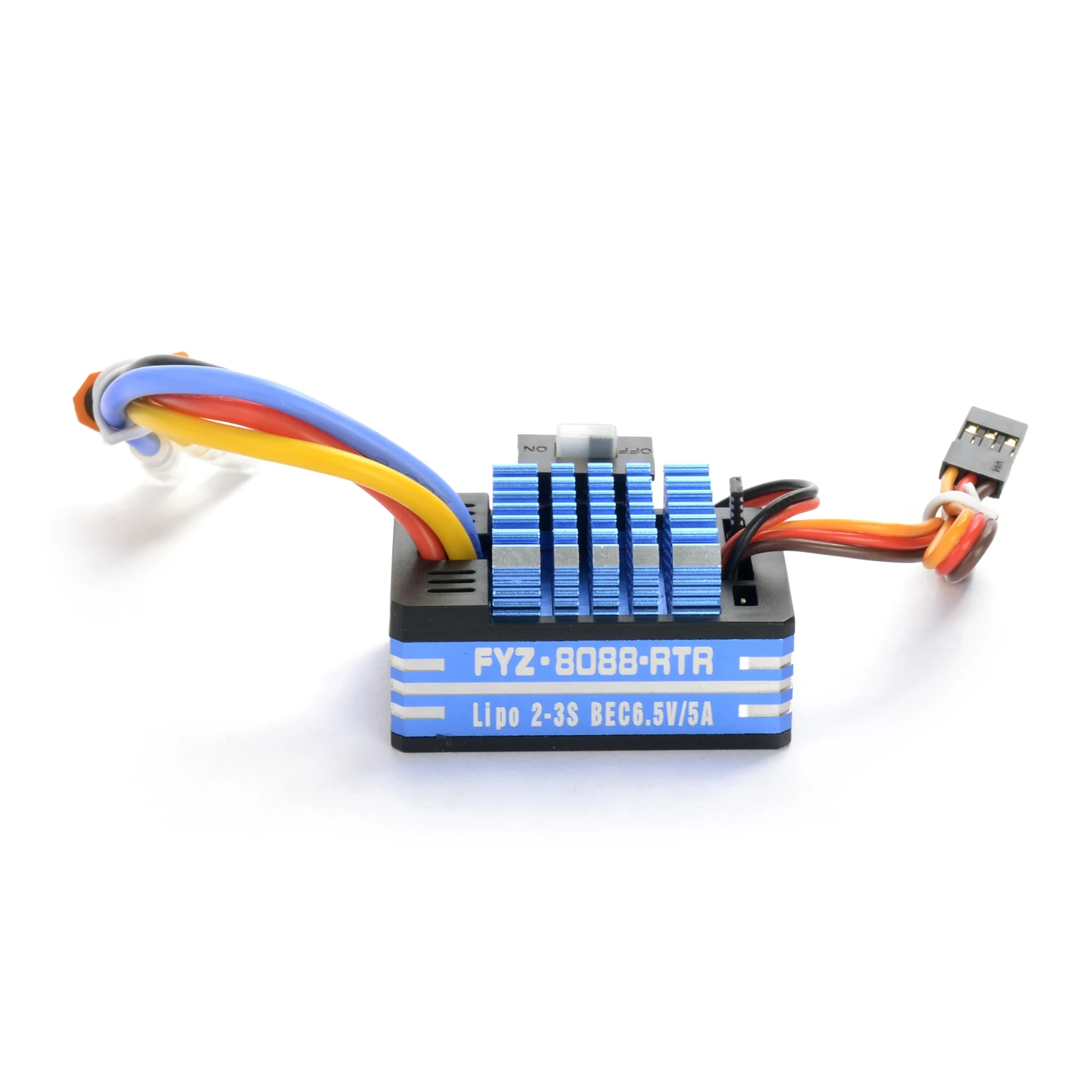 PYFORE 80A Brushed ESC 2-3S Waterproof for RC Vehicles Boats Tanks - 6.5V/5A Modification Upgrade Accessory