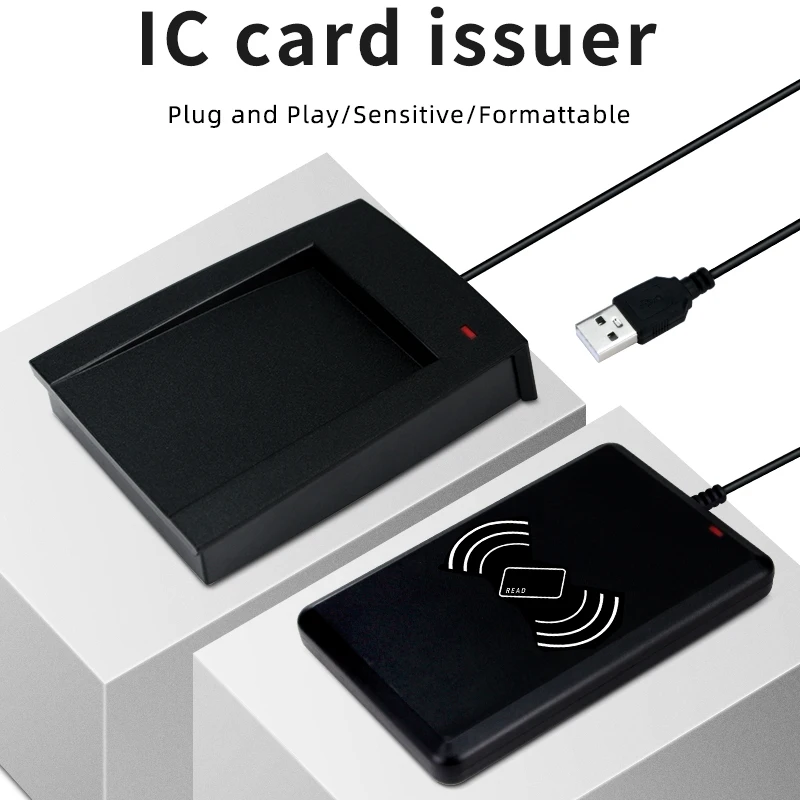 Integrado IC Card Reading e Sistema de Controle de Acesso USB, NFC Card Payment, Membro Driver, Livre M1 Card Swiping Machine