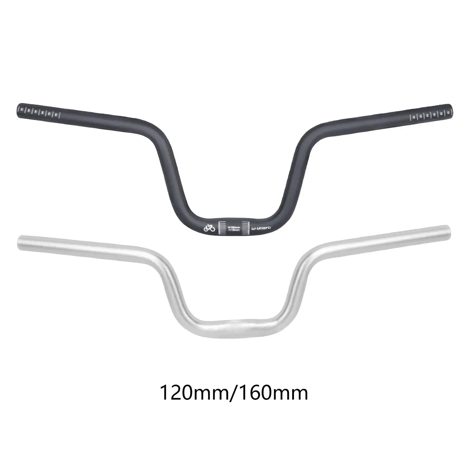 Ultralight Aluminum Alloy Swallow shaped Handlebar 25.4mm 580mm for Folding Bike Handlebar Refit Component Parts Replacement