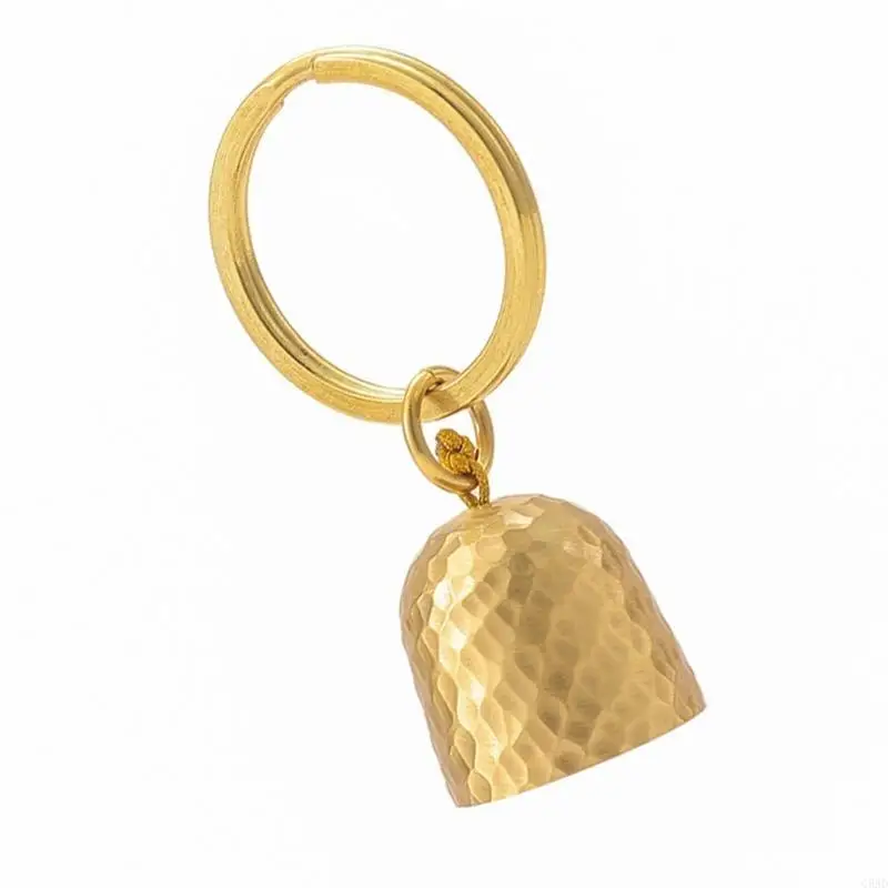 

Brass Chain Outdoor Metal Bells Pendant Keychain Wind Hangings Keyring C5AD