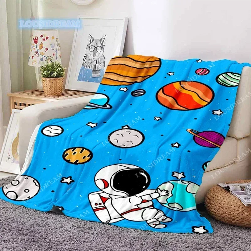 Star Astronauts Lovely Sky blanket soft thin blanket gift sofa bed sheet car lunch Camp bed throw blank pic blank