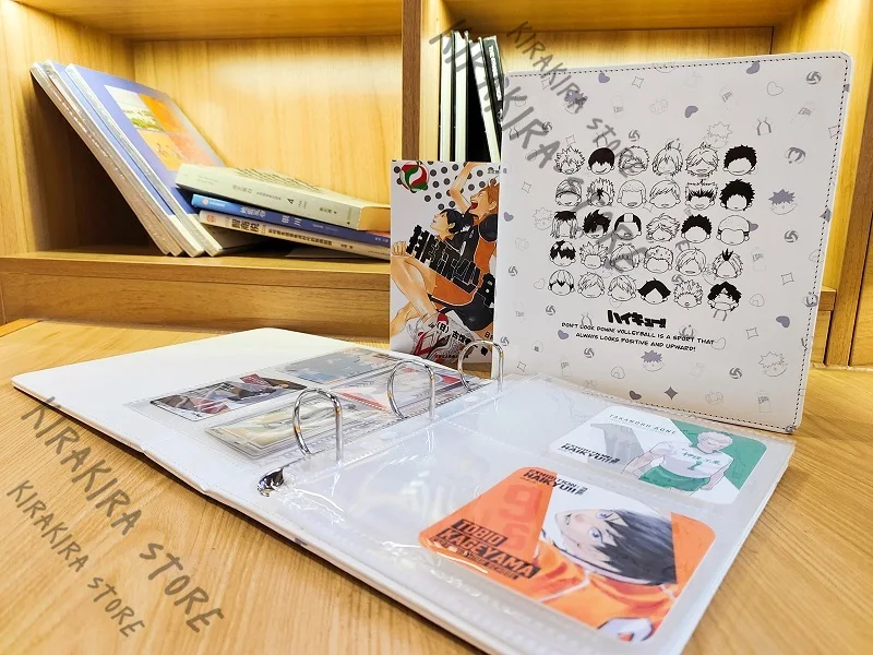 هايكيو!! A5 بطاقة كتاب Sakusa Kiyoomi تأثيري الجلود فضفاضة ورقة الكتب بولي PU s ألبوم صور Kawaii الحلي اكسسوارات
