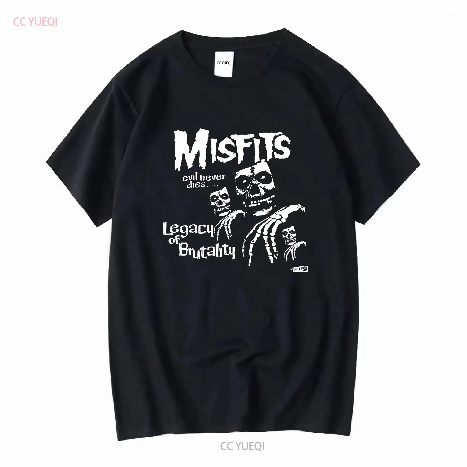 Vintage 90s Misfits Legacy Of Brutality Black Punk Rock Band T Shirt Size XL long or short sleeves vintage Washed streetwear