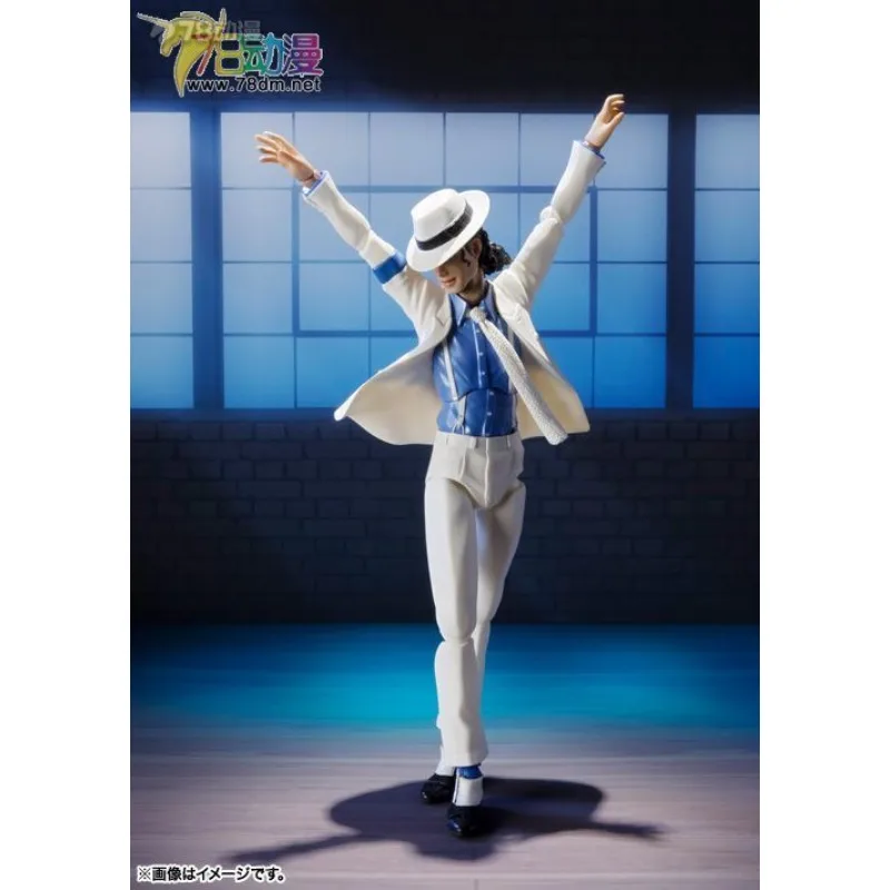 BANDAI ของแท้ S.H. Figuarts Series Reality Artist Series Michael Jackson (ผู้เชี่ยวชาญด้านอาชญากรรม) ของสะสมโมเดลเคลื่อนย้ายได้