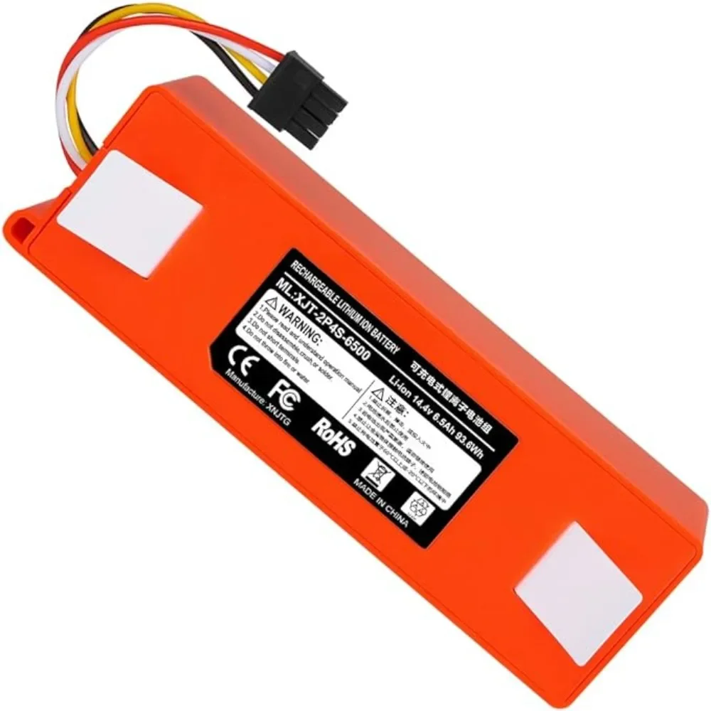 

Original 14.4 V 6500 mAh Li-ion Replacement Battery for Xiaomi Robot Roborock S50 S51 S55 Accessory Spare Parts li-ion Battery