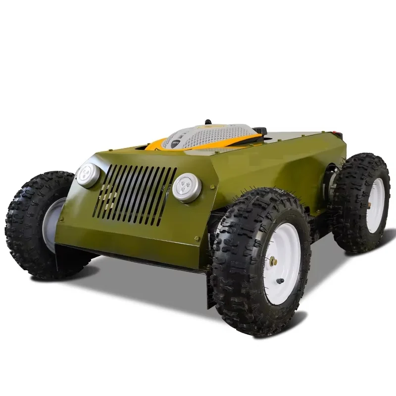 

Gasoline mobile Fruit tea garden weeder self-propelled lawn breaker mowing grass reclamation hoe Remote control lawn mower