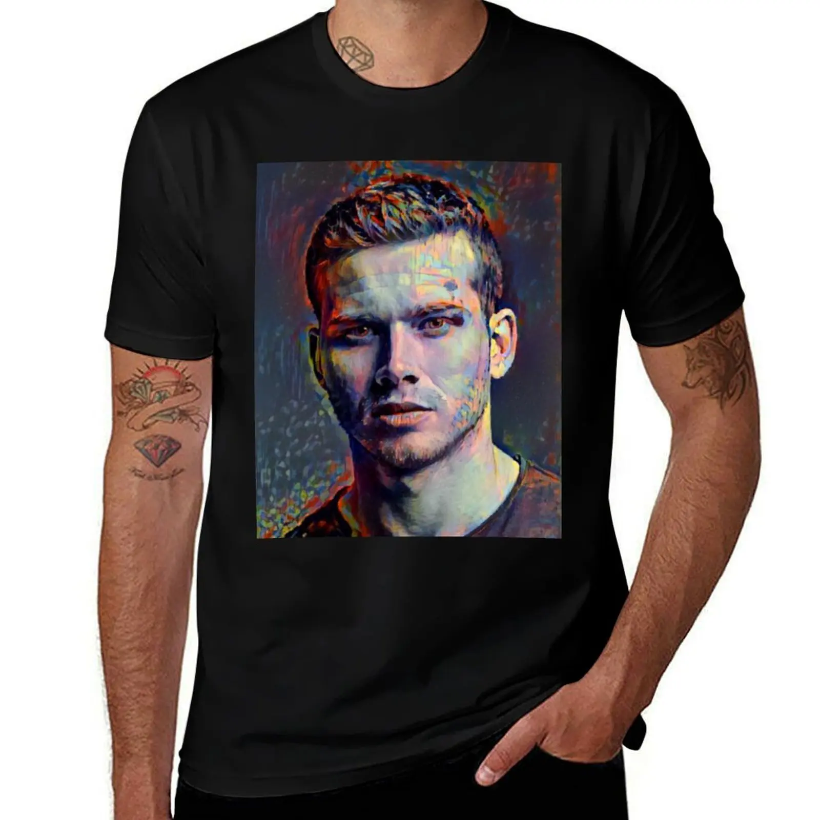 Oliver Stark Portrait T-Shirt Durable Work Wear T-Shirt