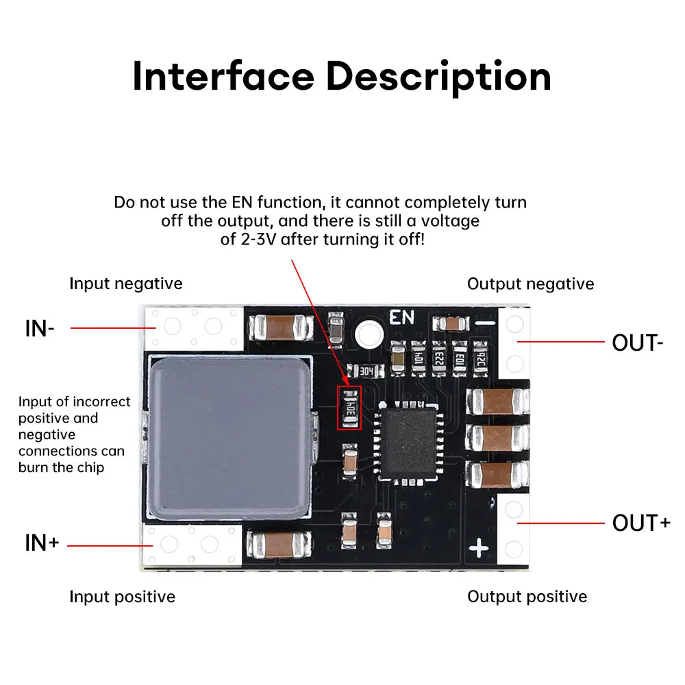 DC-DC Booster Power Module DC 3-4.2V to 5V 4A DC 3-11V to 12V 3A High Power Lithium Battery Boost DC-DC Boost Conversion Module