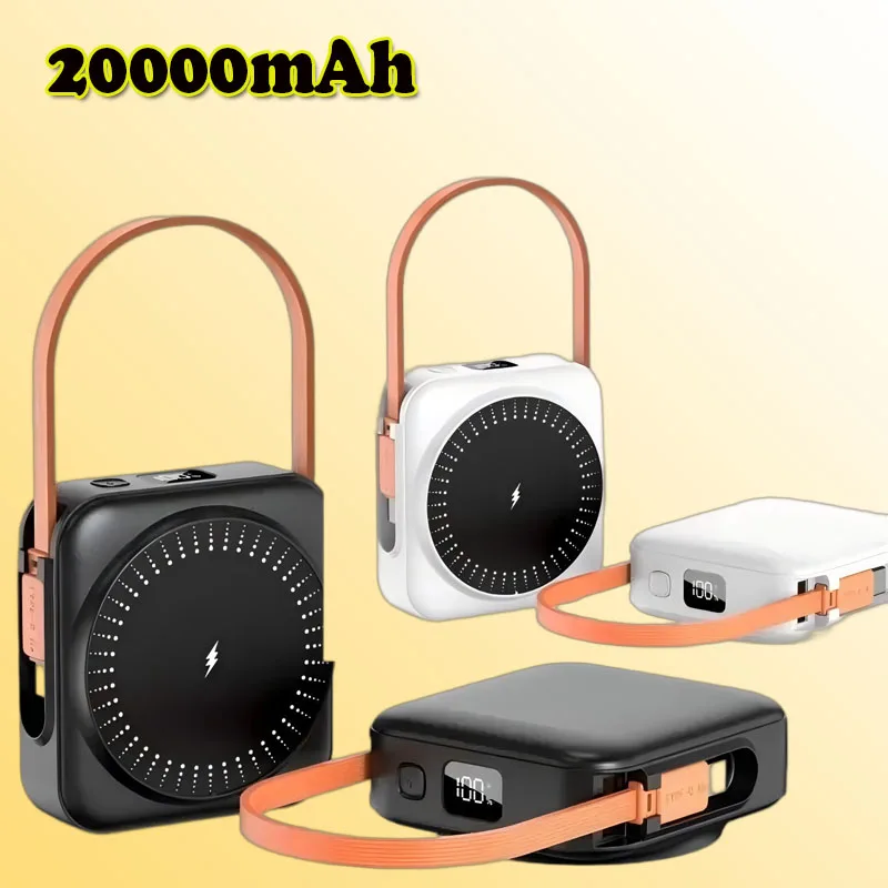 

22.5W 50000mAh Magsafe Power Bank Magnetic Wireless Charger USB C Dual Way Fast Charging for Samsung Xiaomi Powerbank