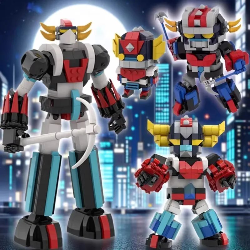 Building Block Model Children's Educational Assembly Toy Gift Decoration MOC Creative Animation Action Robot Warrior Combination