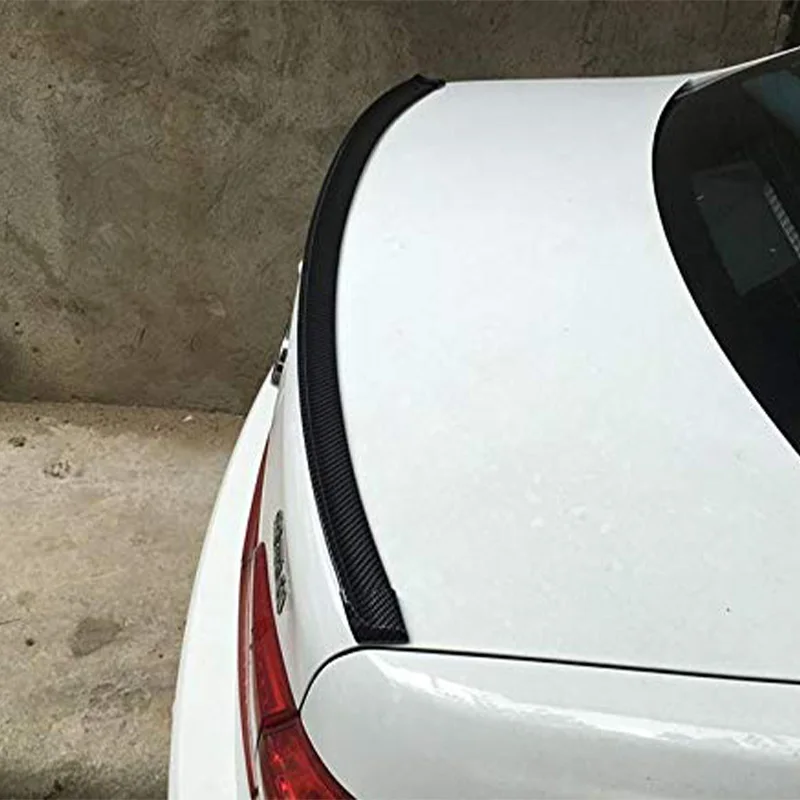 Universal Car Rear Spoiler, DIY Trunk Lip Wing with Carbon Fiber Style for Custom Auto Modification view 4