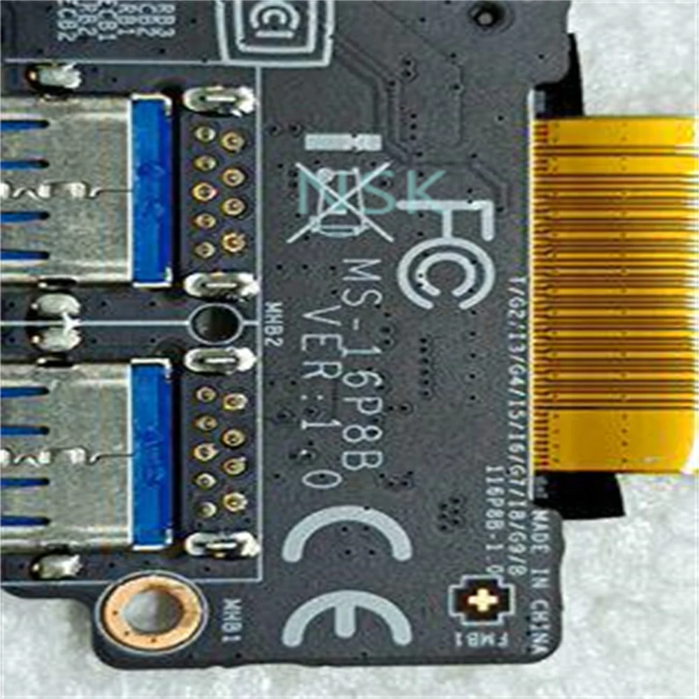 Imagem -04 - para Mis Ge63 Gl63 Gp63 Ms16p6p Placa Usb Leitor de Cartão sd com Cabo Flex 100 de Envio