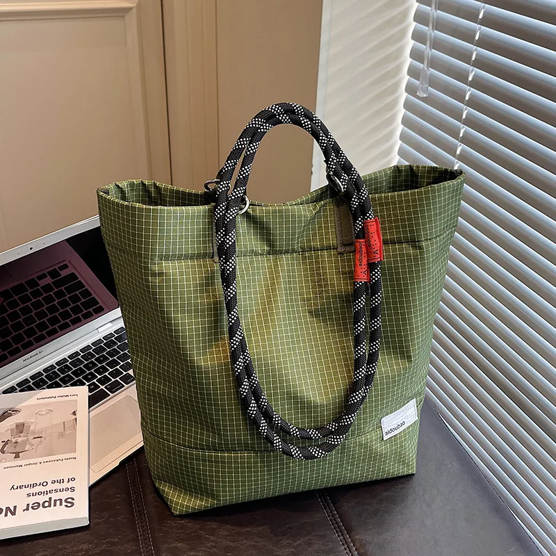 

Korean Large Canvas Tote Bag for Women Fashionable Shopper Bag with Shoulder Strap High Quality Handheld Book Bag for Students