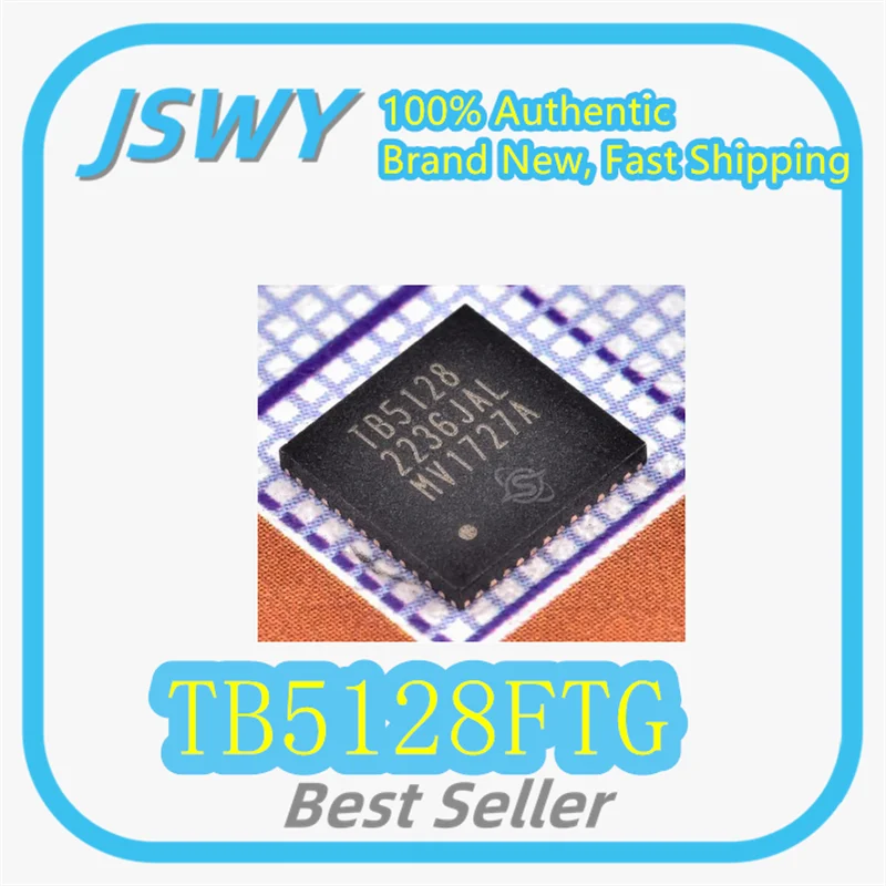 (2/30 Pieces) TB5128FTG TB5128 QFN-48 Stepper Motor Driver Chip - Original and Genuine Product In Stock Fast Shipping