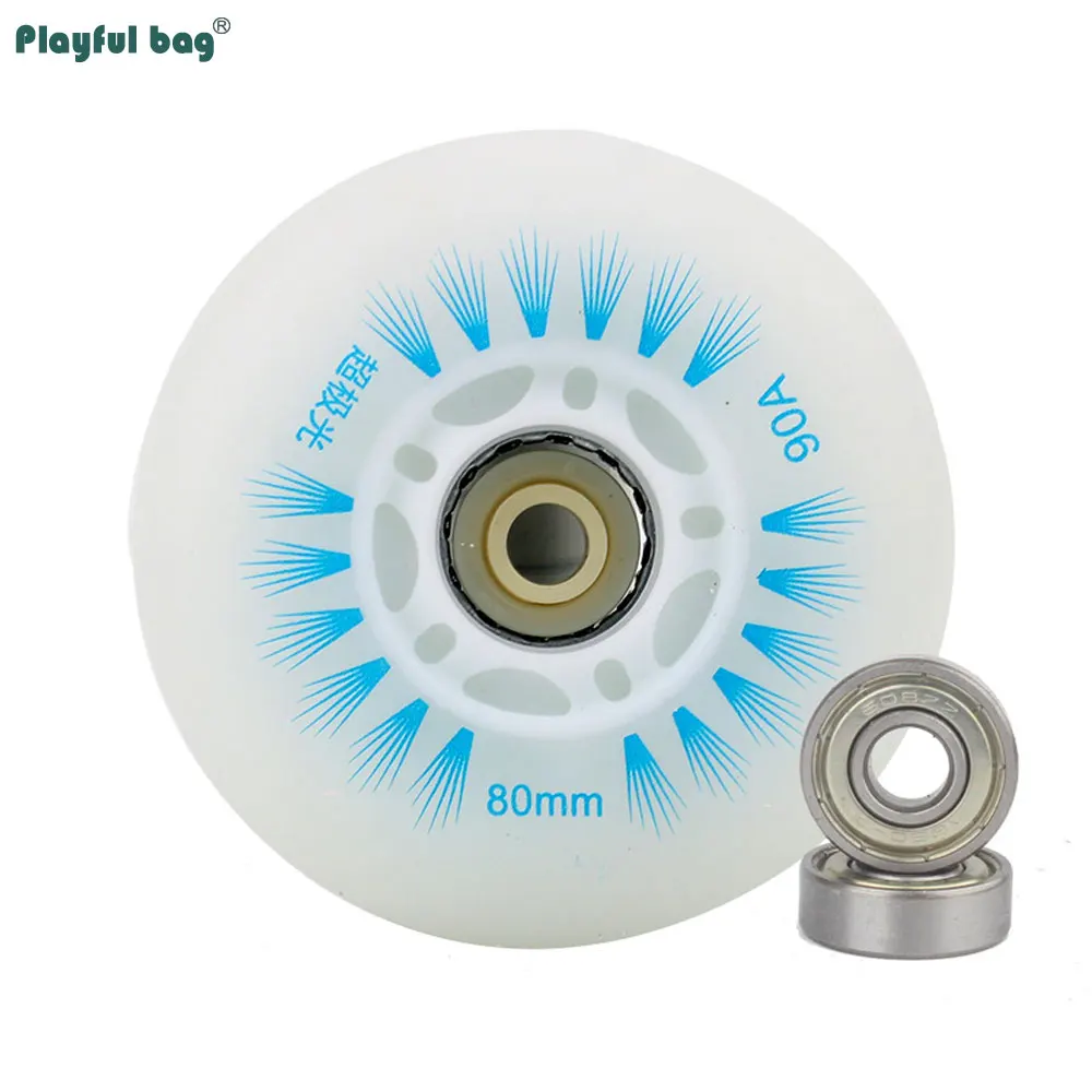 Роликовые коньки 90A Flash Wheels 80-110 мм, роликовые коньки из полиуретана, аксессуары для колес, износостойкие AMB294