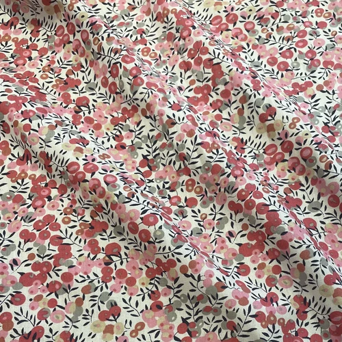 145 × 50 cm rojo fresa silvestre 100% popelina de algodón telas originales de impresión digital usadas para coser falda de diseñador hecha a mano DlY