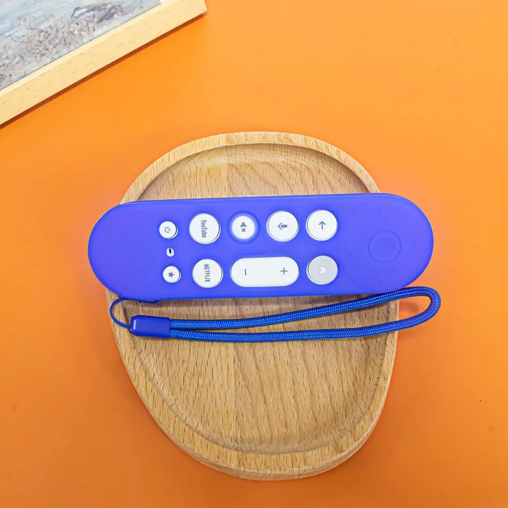 Silicone Remote Controller Cover Shockproof Remote Protective Case for Google TV Streamer 4K 2024 Voice Remote Control