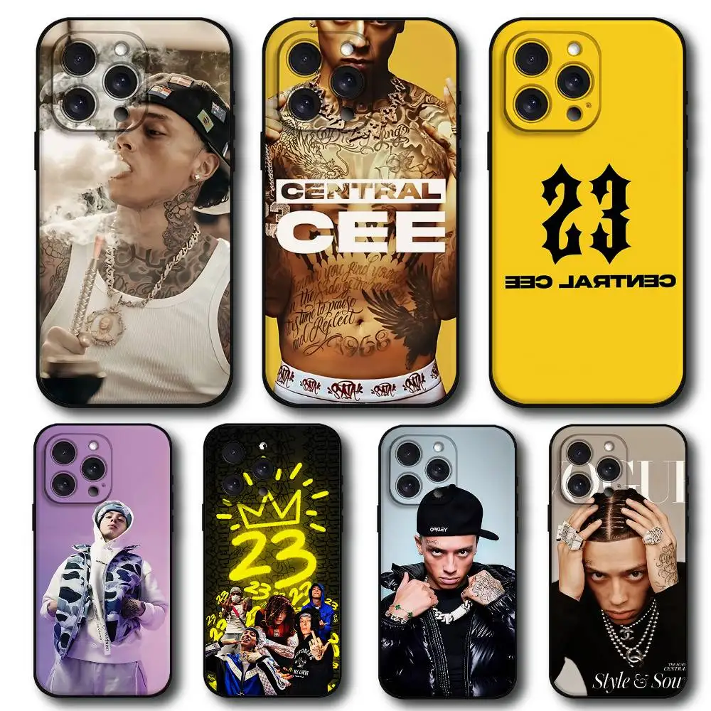 Central Cee Uk Rapper Phone Case For Iphone 16 15 11 13 14 Pro Max 7 8 Plus X Xr Xs Max 12mini Black Shell Cover Case