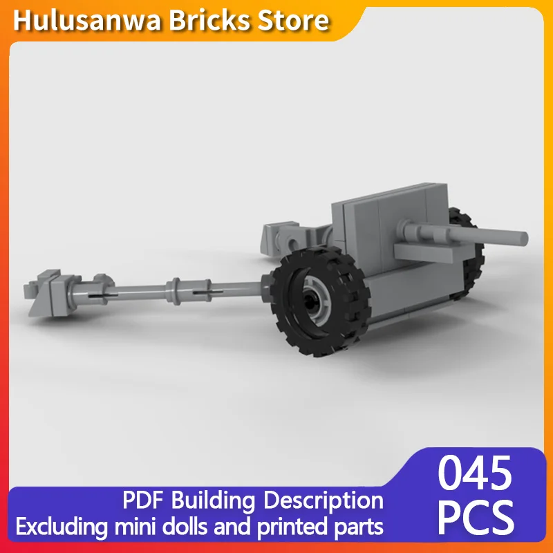 

WW2 Американский M3A1 3 мм Модель противотанкового пистолета MOC Строительные кирпичи Военное оборудование Модульные технологии Подарки Сборка Детские игрушки Костюм