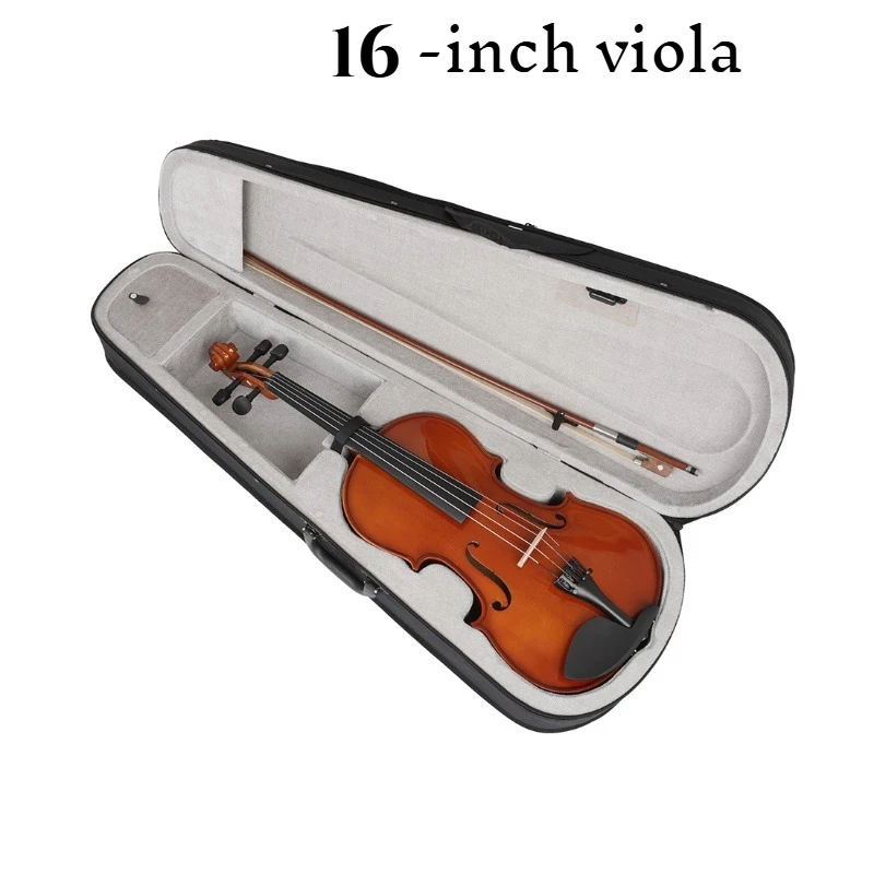Violao 16 Inch Viola Spruce Panel Acoustic Viola With Case Bow Solid Wood Handmade Violin Instrument For Beginners Of Adults