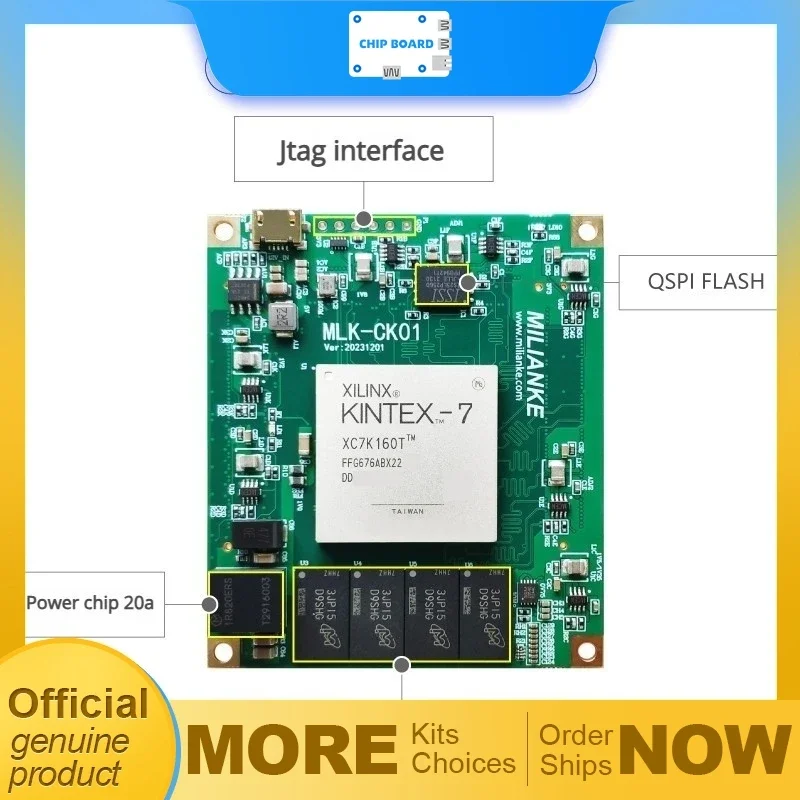 VoltSMilinker MLK-CK01 Kintex-7 FPGA Module Using XC7K160T Or XC7K325T For High Speed Data Processing And Compute Intensive Use