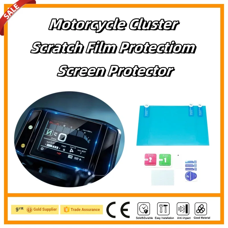 Motorcycle screen protector sticker instrument film screen dashboard protection For Yamaha MT-09 2021-2023 FZ-09 2021-2022