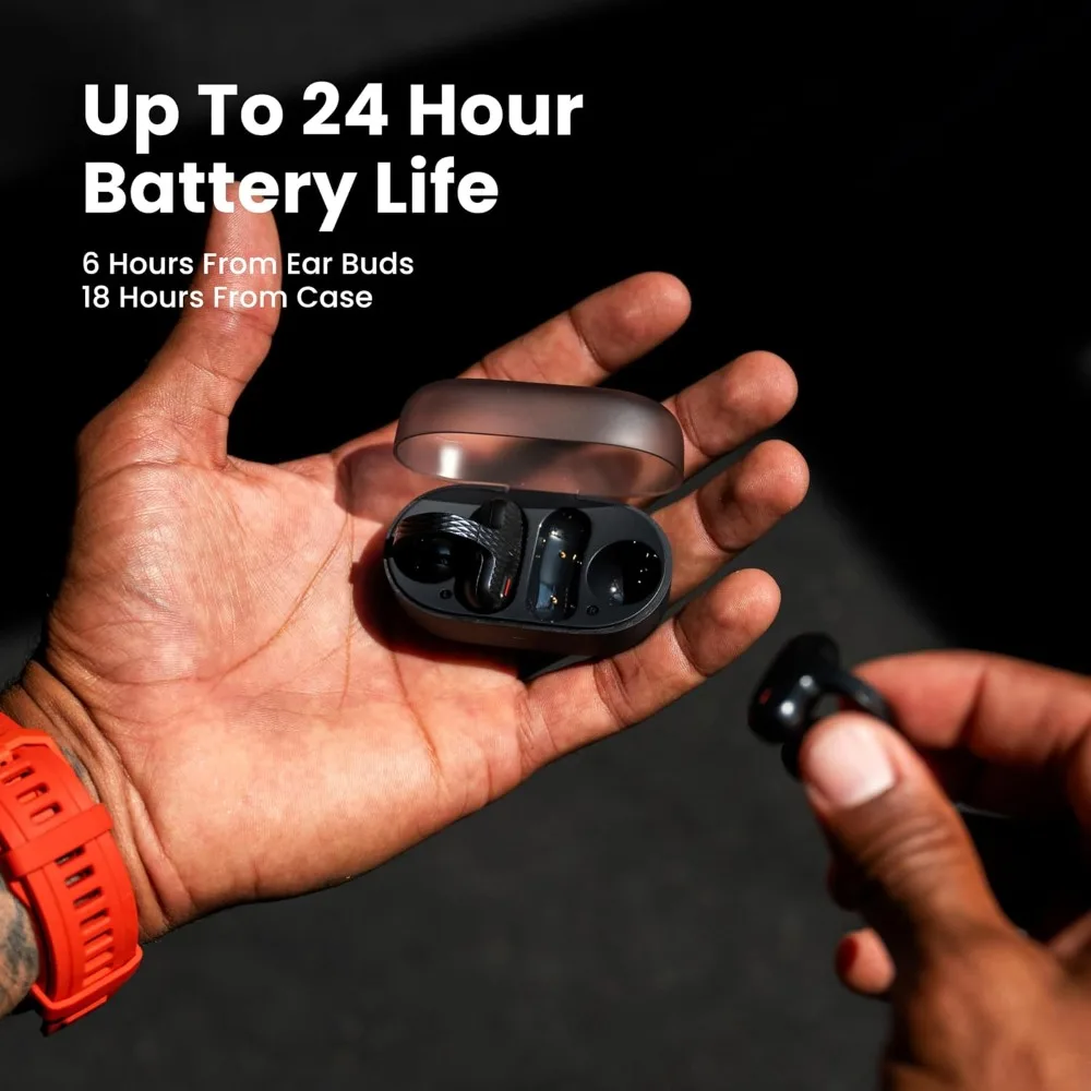 Wireless Earbuds with Touch Controls, Water Resistant, Noise Reduction, Great for Sports and Running, Works with Android/iPhone view 2