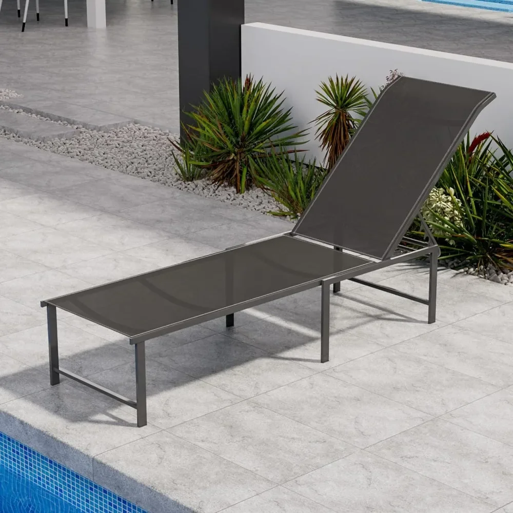 

Outdoor Chaise, Outdoor Pool Lounge Chairs, Patio Aluminum Chaise Lounge, Outdoors Garden Loungers