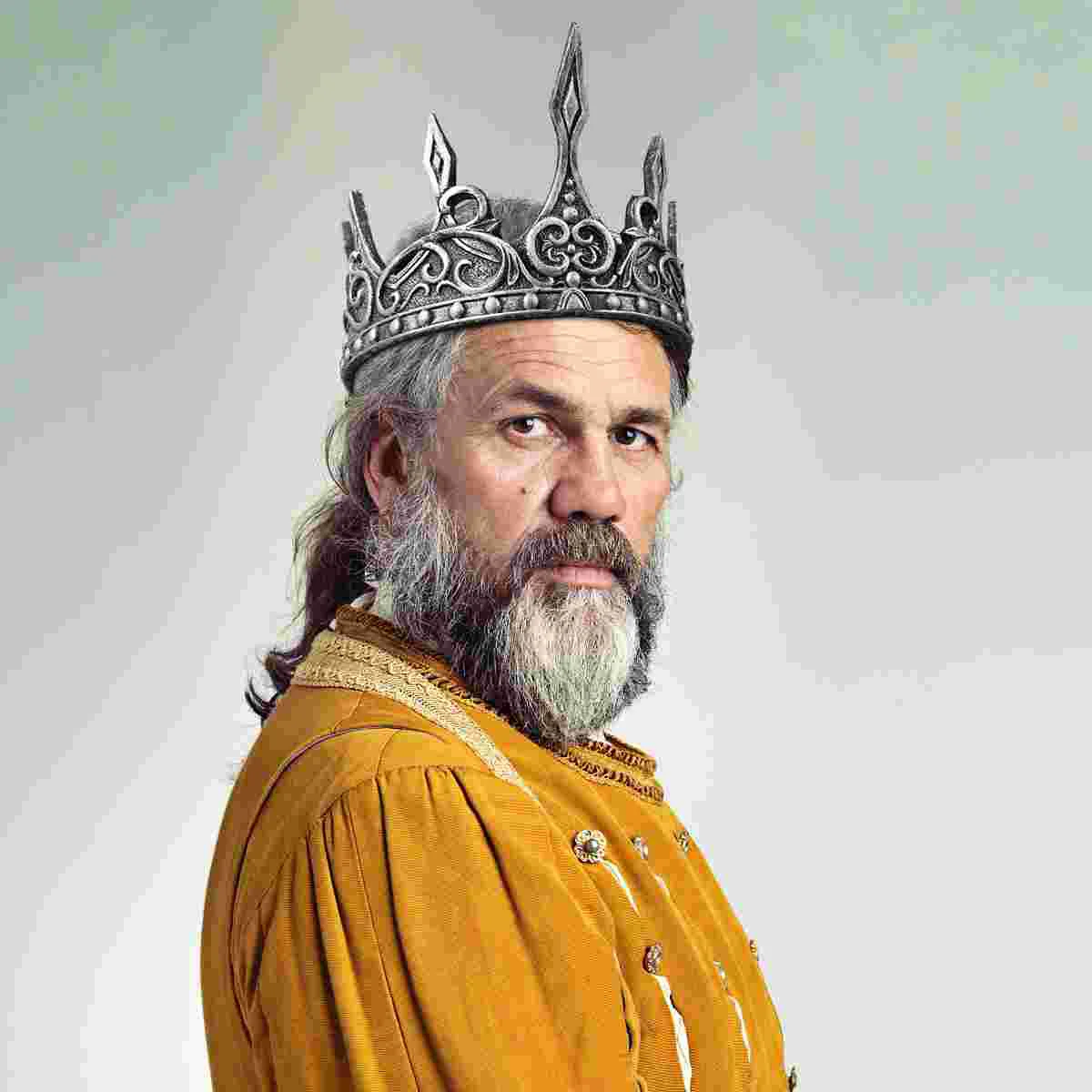 Decor Costumes for Men Crown King Party Decoration Royal Medieval Knight Cosplay Man