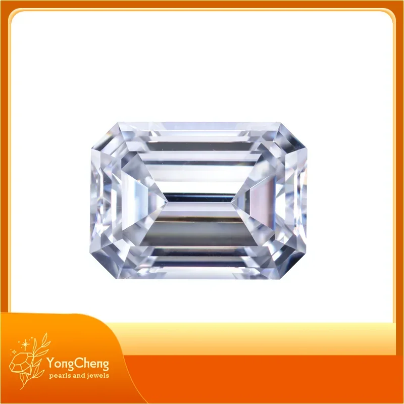 

Moissanite Stone 0.5ct To 5ct D Color Emerald Cut VVS1 Gemstone Fine Jewel Material Pass Diamond Tester With GRA Certificate