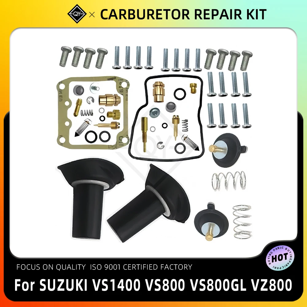 

Motorcycle Carburetor Seal Gasket Diaphragm Rebuild Kit Carburetor Repair Kit For SUZUKI VS1400 VS 800 1400 VS800 VS800GL VZ800