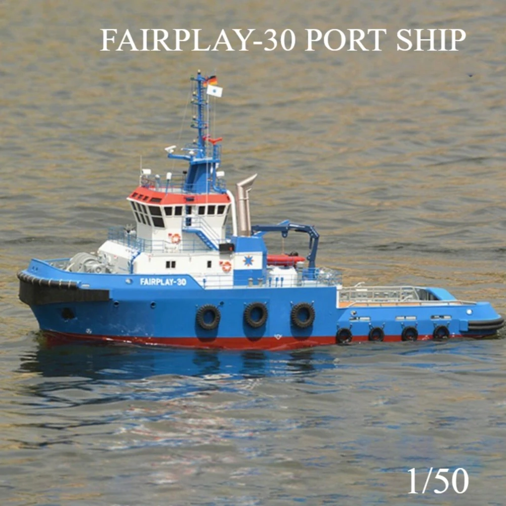 

Remote Control Tugboat Model 1/50 Fairplay30 Port Operation Ship RTR Fiberglass Ship Model Adult Collectible Remote Control Boat