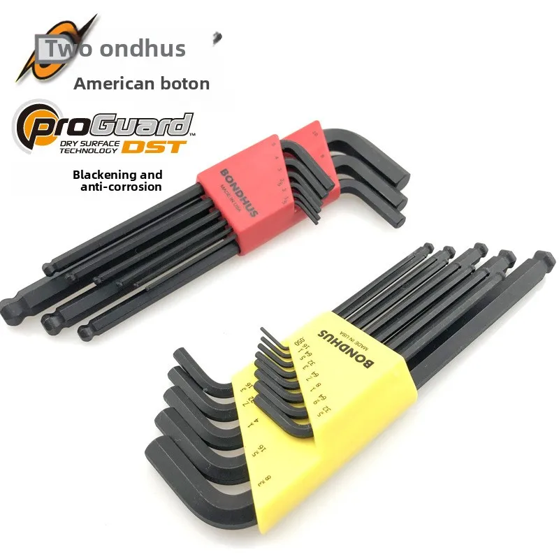 American Burton Extended Set Hex Keys 10999 10992 10946 10937 Long - Shaft Hex Wrenches Ideal for Precision Work