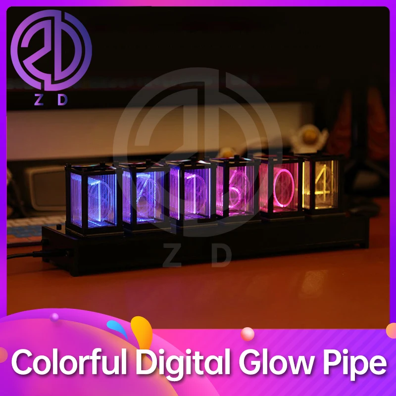 

Colorful Digital Glow Pipe adjust all the numbers to the correct value to unlock escape game ZD escape room prop