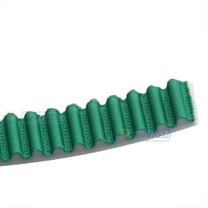 Steel Wire Open Belt White Polyurethane Tooth Surface Green Cloth 3M/S3M/5M/S5m/8M/S8m/14M/S14m