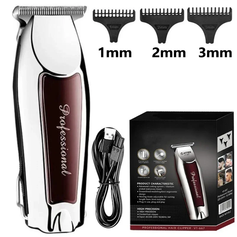 Hair Clipper Rechargeable Cordless Trimmer For Men Grooming Professional Electric Beard Hair Cutting Machine Edge Hair Clipper