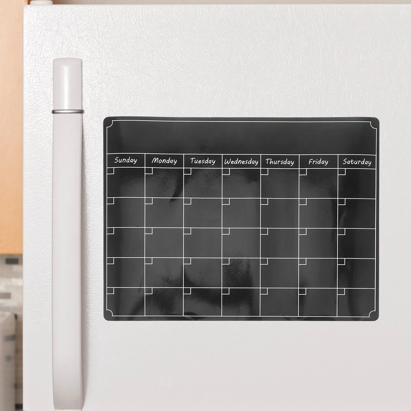 

Magnetic Blank Whiteboard Fridge Dry Erase Planner Schedule Message Board Refrigerator Plan Easy Stick Magnetic Reminder