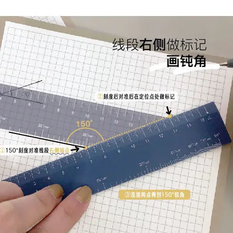 15cm Ruler Can Draw Angle Creative Angle Drawing Strainght Ruler Student Ruler