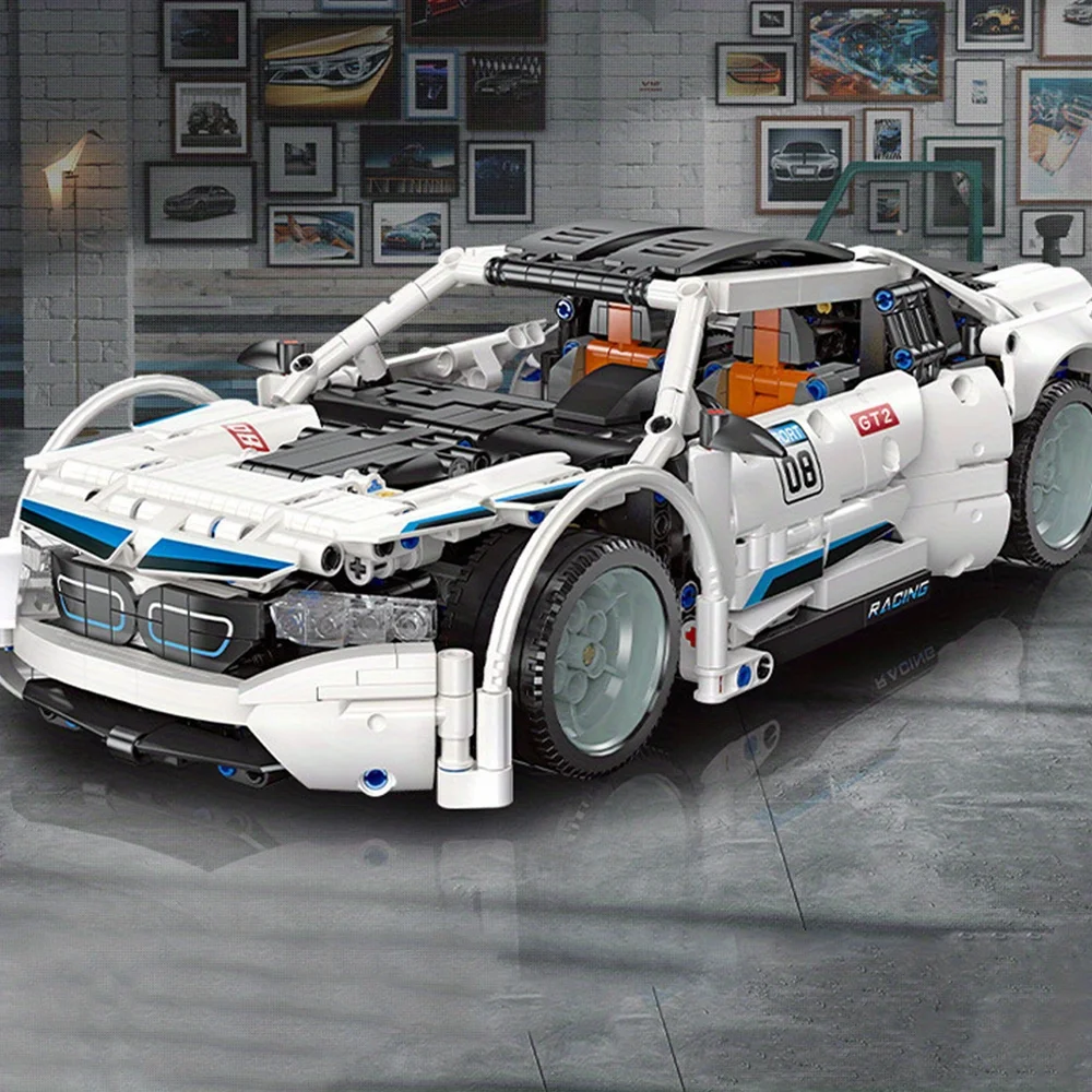 

Супер гоночный автомобиль, 1263 шт., набор строительных блоков, высокотехнологичная модель гоночного автомобиля, кирпичи, новогодние, рождественские подарки на день рождения