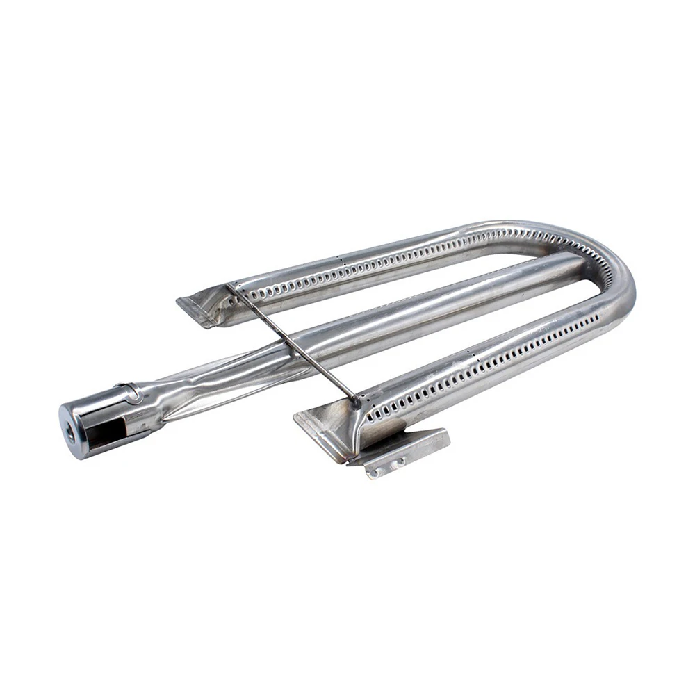 304 Stainless Steel BBQ Grill Pipe Burner BTU 40000 Cooktop Stove Head Gas Tubular Commercial U-Shaped for Oven, Grill, Fryer