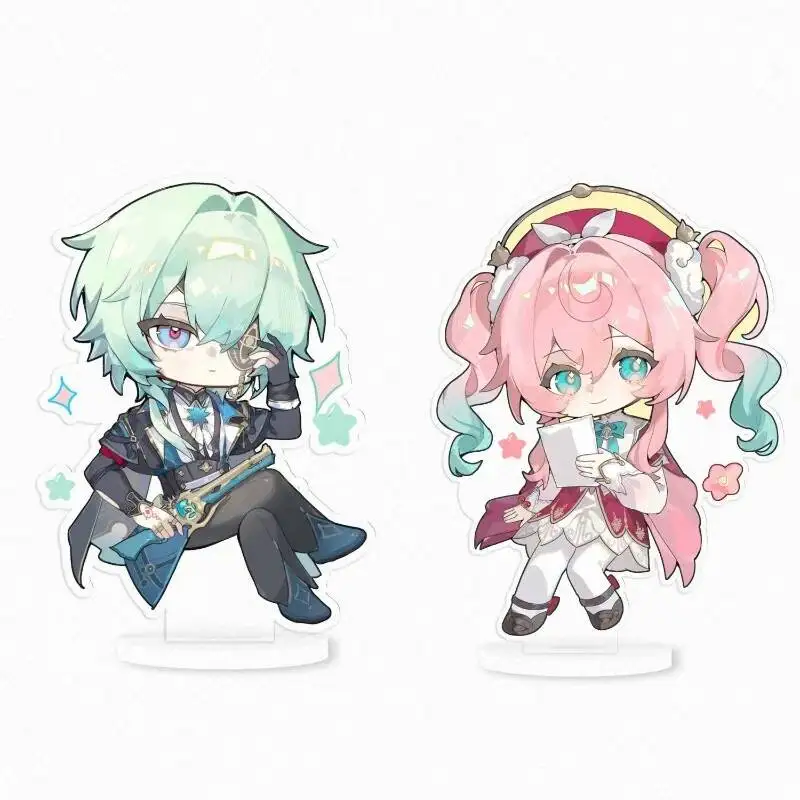 

Acg 8CM Anime Honkai:Star Rail Hyacine Anaxa Theme Acrylic Stand Figure Model Plate Cosplay Cartoon Desktop Decor Fans Gift