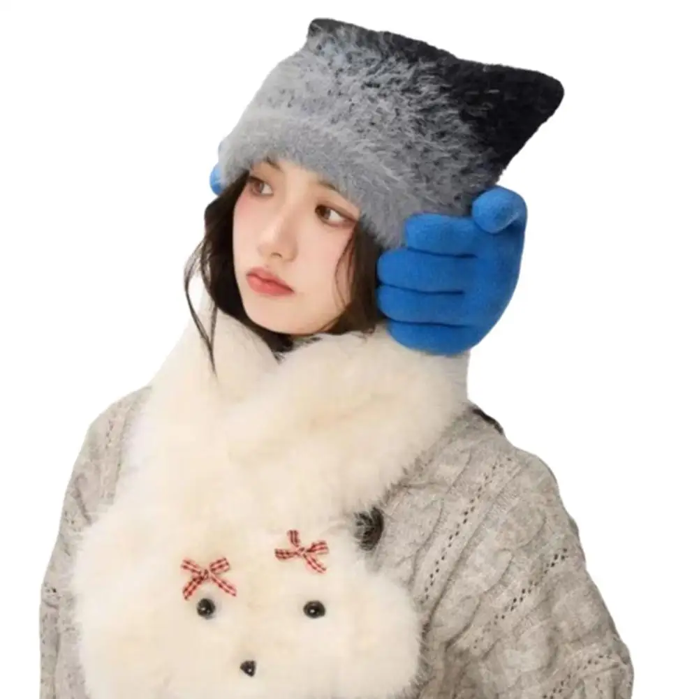 غطاء للأذنين إبداعي على شكل يد مضاد للتجميد غطاء للأذنين بارد دافئ غطاء للأذنين من القطيفة غطاء للأذنين شتوي لطيف