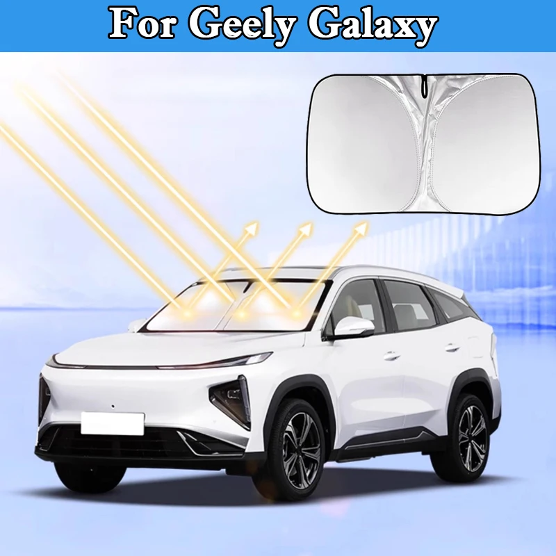

For Geely Galaxy L6 L7 E8 Car Windshield Sunshade Cover Foldable Front Window Sun Visor Blocks UV Refletive Protective Cover