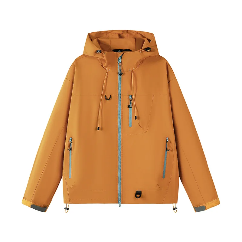 Unisex Waterproof Windbreaker Outdoor Sport Windproof Single-Layer Jacket Men Women Hiking Climbing Trekking Rain Coat