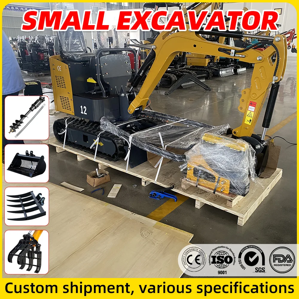 

Компактные мини-экскаваторы с диапазоном от 0,8 до 3,5 тонн Мини-экскаватор используется для садовых и фермерских проектов Micro Digger DDP