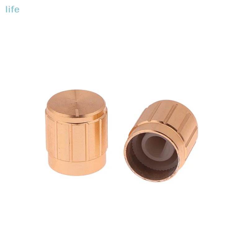 One 15*16mm Aluminum Alloy Potentiometer Volume Control Knob, Flower/D-Shaped, 6mm Inner Hole